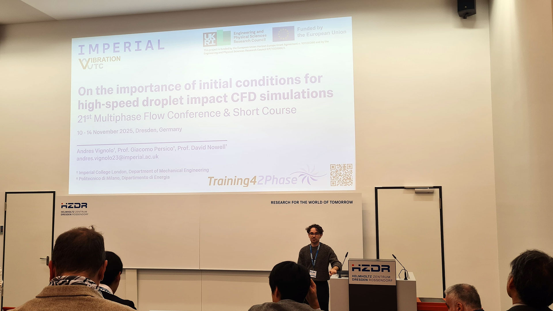Andrés Vignolo presenting